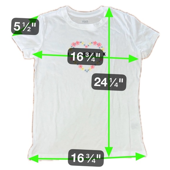 White LOVE PINK Graphic T-Shirt Size S - Picture 5 of 5